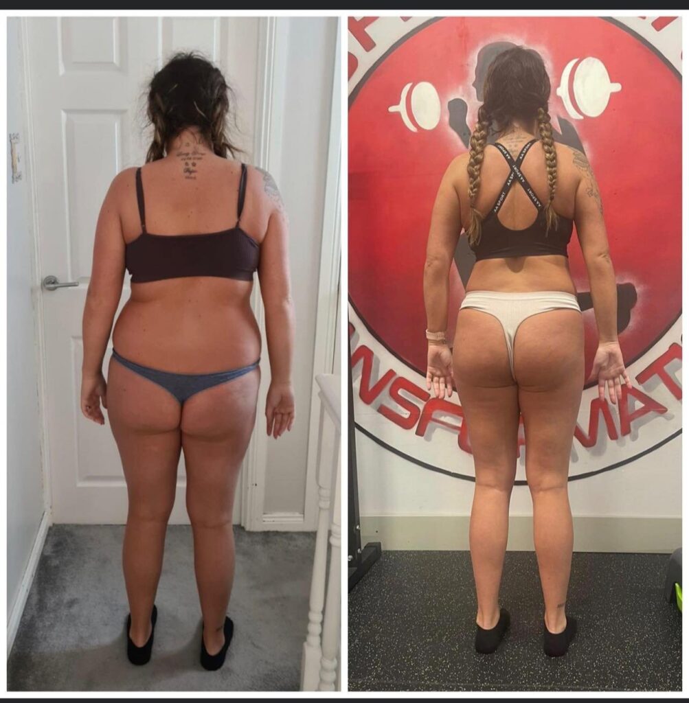 a image of a client and their progress