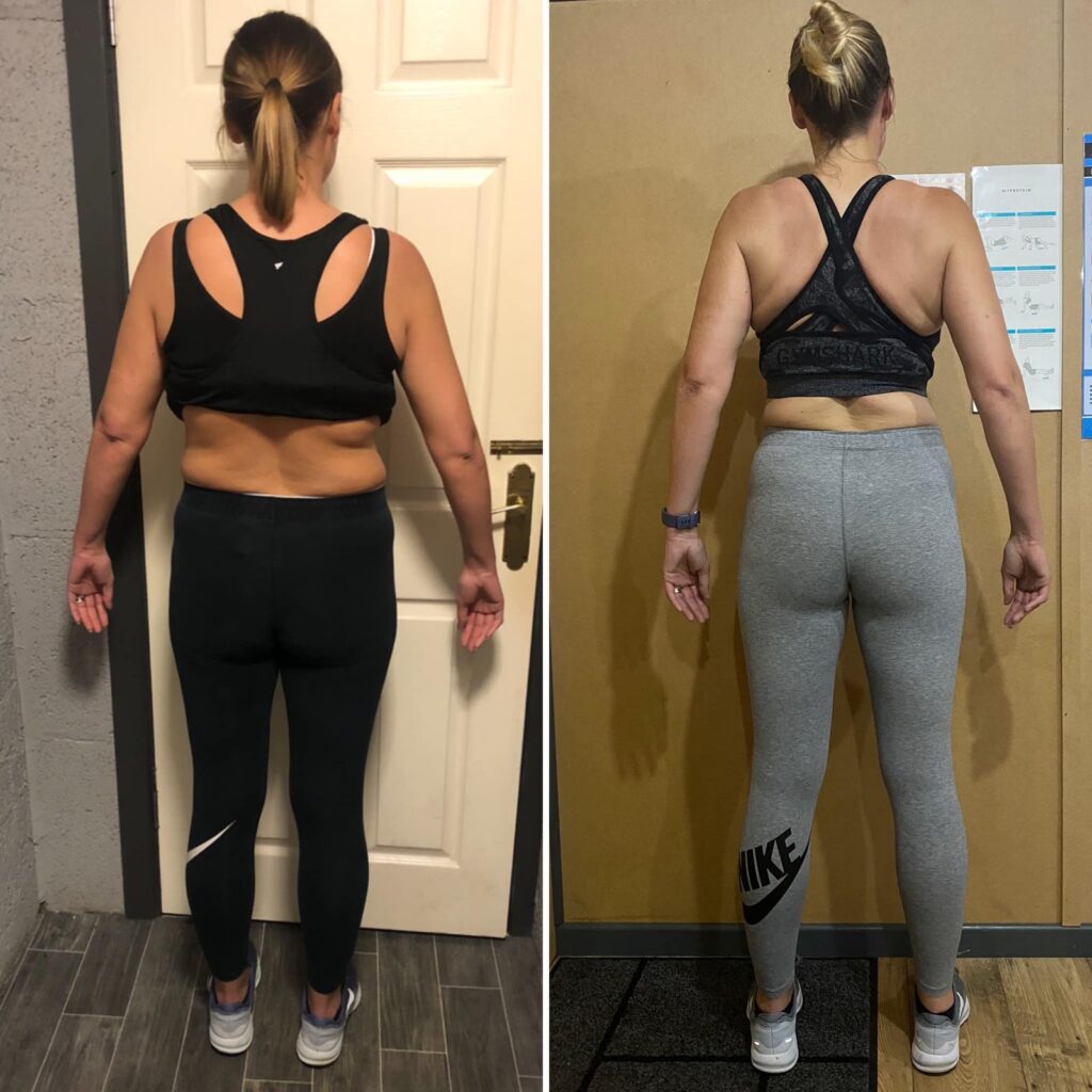 a image of a client and their progress